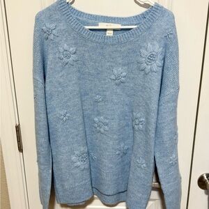 LILLY PULITZER
Elizabelle Sweater Heathered Bonaire Blue size medium blue